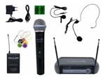 Ficha técnica e caractérísticas do produto Microfone Sem Fio Mao Headset Lapela Vhf Vh02max Mhl Lyco