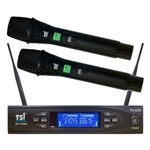 Ficha técnica e caractérísticas do produto Microfone Sem Fio Profissional Digital TSI 8299 UHF