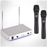 Ficha técnica e caractérísticas do produto Microfone Sem Fio TSI MS425 VHF - Duplo de Mao