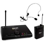 Ficha técnica e caractérísticas do produto Microfone Sem Fio Uhf 10Mw Headset Mini-V Preto Skp