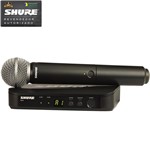 Ficha técnica e caractérísticas do produto Microfone Sem Fio Uhf BLX-24BR/SM-58 - Shure