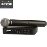 Ficha técnica e caractérísticas do produto Microfone Sem Fio Uhf BLX-24BR / SM-58 - Shure