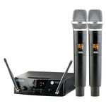 Ficha técnica e caractérísticas do produto Microfone Sem Fio Uhf Vokal Vm-12 2 Mão 10 Frequências