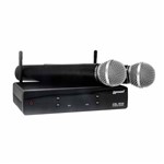 Microfone Sem Fio XSL-502 Lexsen UHF Premium 2 Canais Frequência Fixa