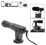 Microfone Shotgun Estéreo Mamen MIC-06 Condensador HD Mini para Câmeras e SmartPhones