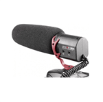 Microfone Shotgun LensGo DM30 Super Cardióide para Câmeras e SmartPhones