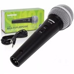 Microfone Shure Vocal C/ Fio Sv100 2 Anos Garantia