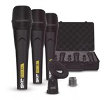 Ficha técnica e caractérísticas do produto Microfone Skp Pro-33k Kit Com 3 Microfones E Maleta