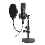 Ficha técnica e caractérísticas do produto Microfone Streamer Pro Dazz 6014568 Espuma no Microfone 2.0