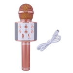 Ficha técnica e caractérísticas do produto Microfone Telefone Cantando Microfone sem fio Nacional Karaoke metal microfone