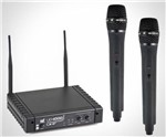 Ficha técnica e caractérísticas do produto Microfone TSI UD-1000 UHF Duplo de Mão - TSI