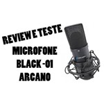 Ficha técnica e caractérísticas do produto Microfone Usb Arcano para Estúdio Am-black-1 Usb