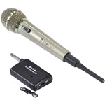 Ficha técnica e caractérísticas do produto Microfone Vocal com Fio e Adaptador para Uso Sem Fio Mv-70 Prata - Vinik