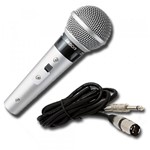 Ficha técnica e caractérísticas do produto Microfone Vocal Instrumental Dinâmico Le Son Sm58 P4 Prata - Le Som