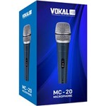 Ficha técnica e caractérísticas do produto Microfone Vokal com Fio Suporte para Microfone Mc-20