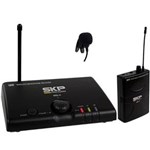 Ficha técnica e caractérísticas do produto Microfone Wireless Sem Fio SKP UHF de Lapela Mini-III Bivolt - AC0872
