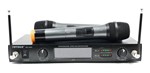 Ficha técnica e caractérísticas do produto Microfone WVNGR WG-4000 Duplo Sem Fio Top Digital com LCD