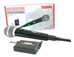 Microfone 2x1 Sem Fio ou com Fio Bluetooth - Tomate