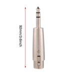 Ficha técnica e caractérísticas do produto Microphone XLR Mic 6 3-Pin Stereo Plug 1/4" Adapter to Connector Audio 35mm