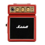 Mini Amplificador de Guitarra Marshall MS-2R 127V Vermelho Portátil