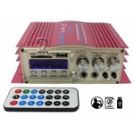 Mini Amplificador Modulo Teli TL308 com Karaoke 2 Canais Audio Hi-Fi Stereo Mp3 USB Sd Radio Fm Dig