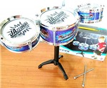 Ficha técnica e caractérísticas do produto Mini Bateria Infantil Educativa Instrumento Música Jazz Drum Azul