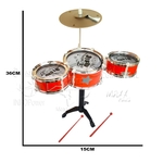 Ficha técnica e caractérísticas do produto Mini Bateria Musical Infantil 3 Tambores Music Jazz Drum