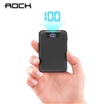 Ficha técnica e caractérísticas do produto Mini Bateria Portátil de 10000mAh C/ Display Digital - P63 da ROCK - Preto