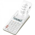 Ficha técnica e caractérísticas do produto Mini Calculadora com Bobina 12 Digitos HR-8RC-WE-B-DC Branca Casio