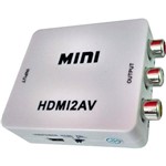 Ficha técnica e caractérísticas do produto Mini Conversor Adaptador HDMI para RCA Áudio e Vídeo