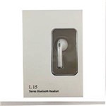 Mini Fone de Ouvido L15 Bluetooth Branco
