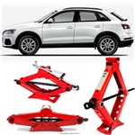 Ficha técnica e caractérísticas do produto Mini Macaco Hidráulico Sanfona Automotivo Audi Q3 1 Tonelada com Alavanca