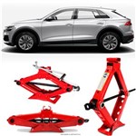Ficha técnica e caractérísticas do produto Mini Macaco Hidráulico Sanfona Automotivo Audi Q8 1 Tonelada com Alavanca