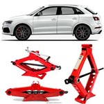 Ficha técnica e caractérísticas do produto Mini Macaco Hidráulico Sanfona Automotivo Audi RS Q3 1 Tonelada com Alavanca