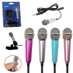 Ficha técnica e caractérísticas do produto Mini Microfone Computador Pc Celular App Karaoke Alta Sensibilidade Knup Kp-907