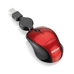 Ficha técnica e caractérísticas do produto Mini Mouse Fit Retrátil Vermelho Usb - Multilaser Mo157