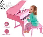 Mini Piano Infantil Cauda Rosa 30 Teclas Shinyt Toys Ref 290 - Shiny Toys