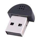 Ficha técnica e caractérísticas do produto Mini Portable USB 2.0 Microfone Speech Mic Adaptador Audio Driver