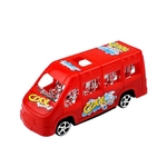 Ficha técnica e caractérísticas do produto Bus Toy Mini Pull Back autocarro com assentos de Prata Modelagem brinquedo para crianças