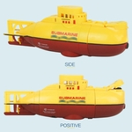 Ficha técnica e caractérísticas do produto Mini RC Submarine Navio 6CH Radio alta velocidade Barco de controle remoto Electric Modelo Toy Crianças