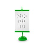 Ficha técnica e caractérísticas do produto Mini Suporte Banner de Mesa Verde - Festabox