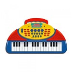 Ficha técnica e caractérísticas do produto Mini Teclado Musical - Azul - DTC