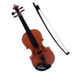 Ficha técnica e caractérísticas do produto Mini Violino Infantil Acustico com 4 Cordas e Arco para Iniciantes - Faça Resolva