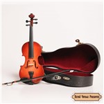 Ficha técnica e caractérísticas do produto Miniatura Violino - 10cm - de Madeira - Importado