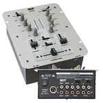 Mixer Dj Skp Sm 95 com 2 Canais Controladora Dj Sm95