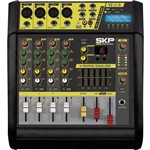 Ficha técnica e caractérísticas do produto Mixer Mesa de Som Amplificada Skp 4 Canais Vz-40ii Mp3 1600w