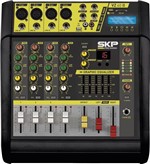 Ficha técnica e caractérísticas do produto Mixer Mesa de Som Amplificada Skp 4 Canais Vz-40Ii Mp3 1600W