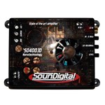Ficha técnica e caractérísticas do produto Módulo Amplificador de Som Automotivo SOUNDIGITAL SD400.1D 1 OHMS