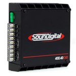 Ficha técnica e caractérísticas do produto Módulo Amplificador Digital SounDigital SD400.4D EVO 2 Black 4 Canais