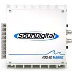 Ficha técnica e caractérísticas do produto Módulo Amplificador Digital Soundigital SD400.4D Marine - 4x 100w – 4 Ohms
